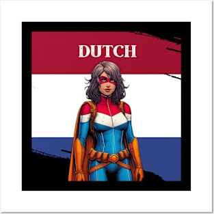 Dutch: Female 80's Gritty Comic Book Hero Posters and Art